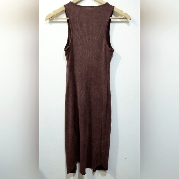 Forever 21 Snap Button Burgundy Sleeveless Long Duster Vest Size Small - Picture 2 of 9